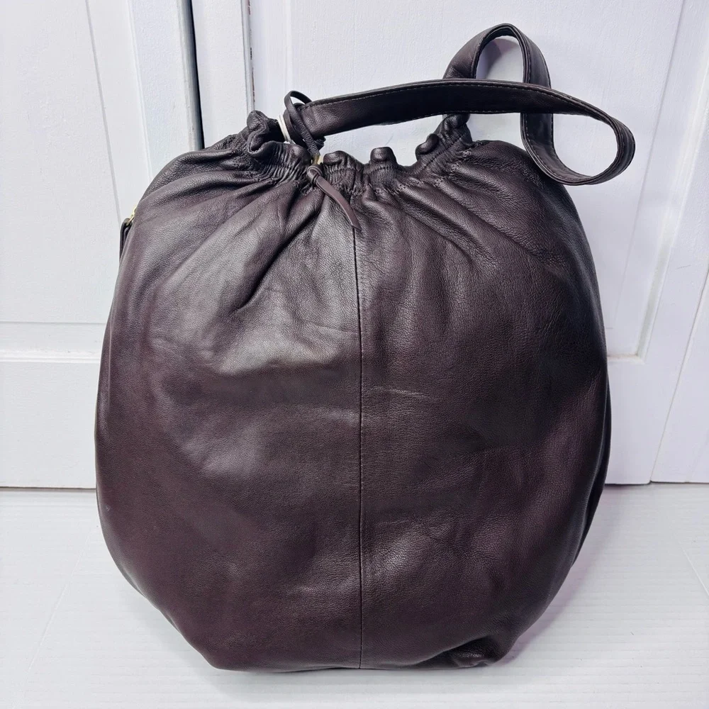 New LUCKY BRAND Chocolate Alva Hobo Shoulder Leather Bag